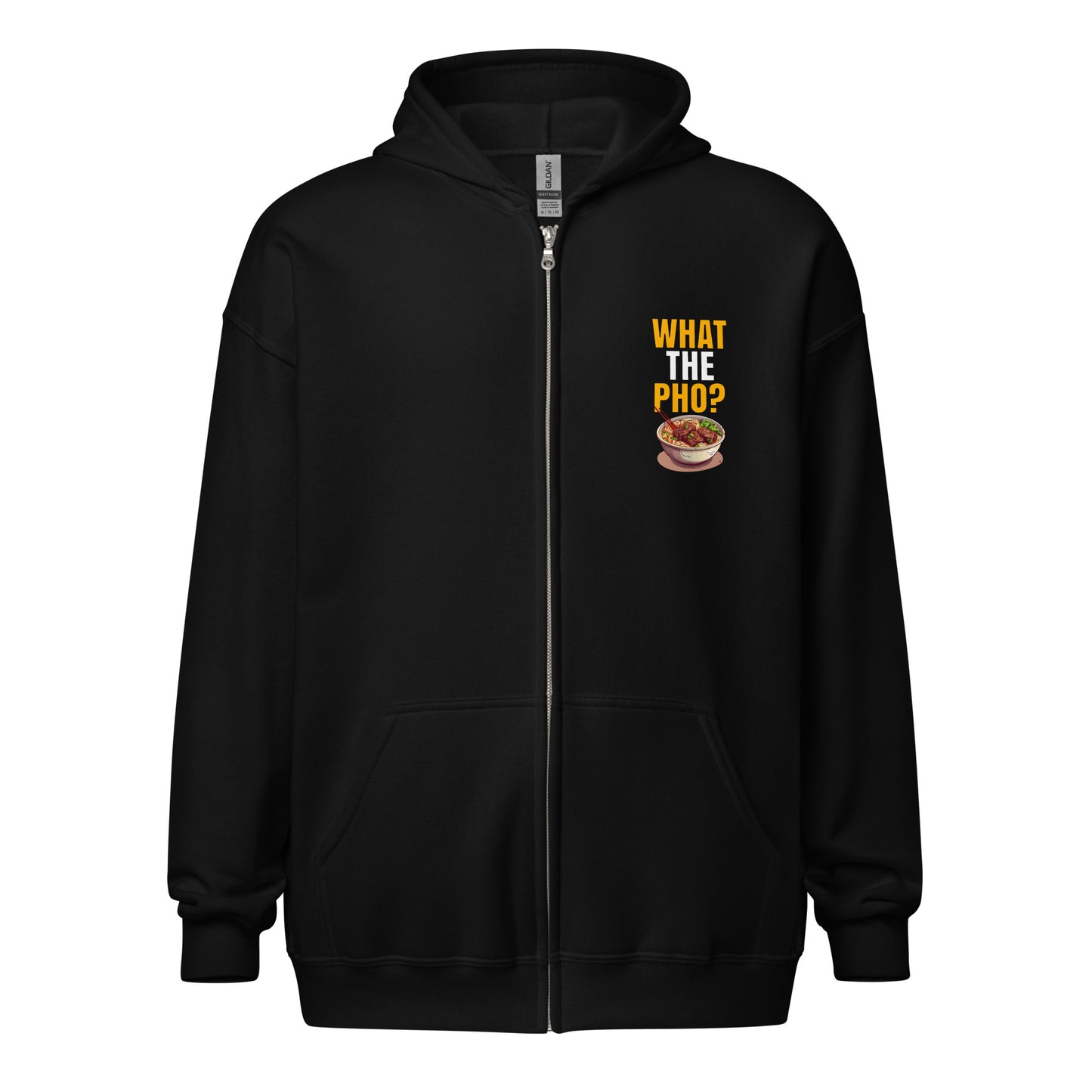 What the Pho Zip Up Hoodie