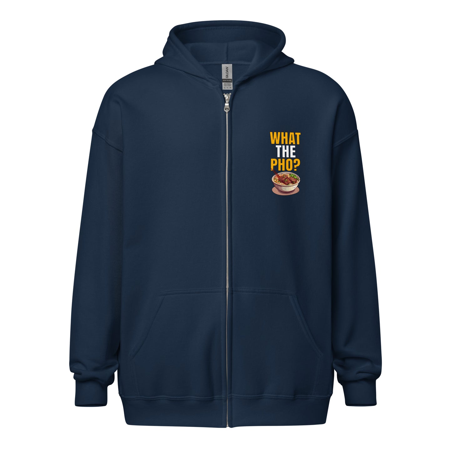 What the Pho Zip Up Hoodie